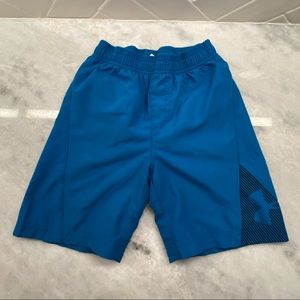Blue Under Armour swim trunks size 6
